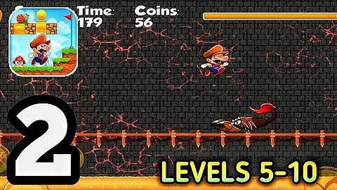 super bino go gameplay walkthrough part-2 levels 5-10 ( ios, android )