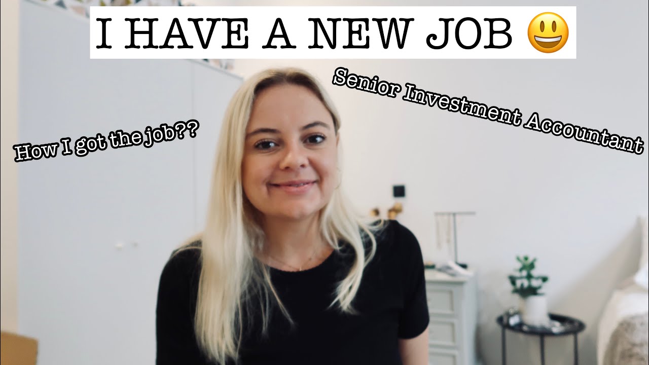 I have a NEW job. Senior Investment Accountant 😀 Everything on how I ...