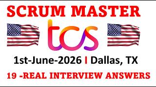[TCS][Real] scrum master interview questions and answers ⭐ scrum master interview questions