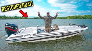 FISHING A TOURNAMENT IN MY RESTORED BASS BOAT! ( It Went TERRIBLE)