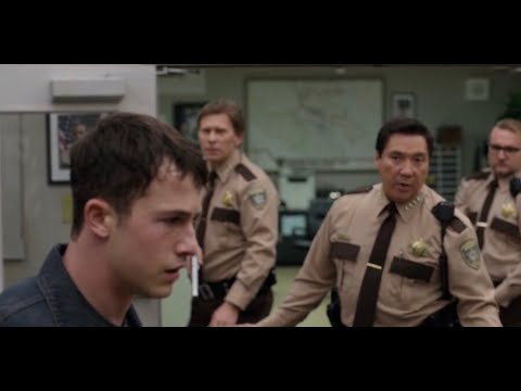 13 Reasons Why Season 4 - Clay Threatens Everyone at Police Station with Gun Scene