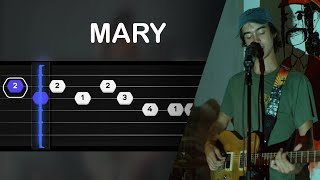 Alex G - Mary  (EASY SLOW Guitar Tabs & chords Tutorial) Resimi