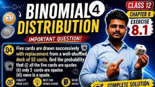 Binomial Distribution Class 12 Maths | Exercise 8.1 Q4 Full Solution Maharashtra Board