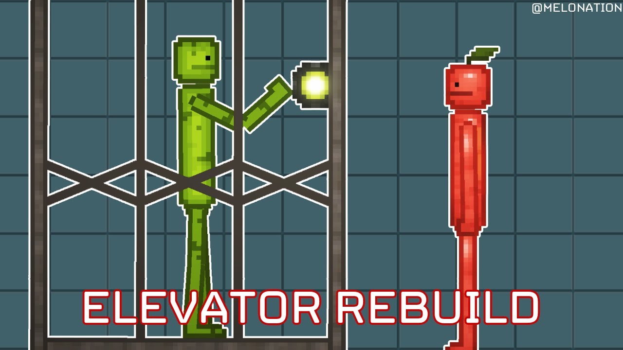 WORKING ELEVATOR REBUILD IN MELON SANDBOX (MELON PLAYGROUND) YouTube