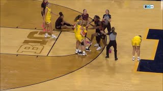 PUNCHES Thrown, 2 Players EJECTED In HEATED Moment Fighting For Loose Ball | Michigan vs Maryland