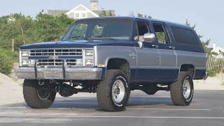 1988 Chevy Suburban V20 Silverado Walkaround & Startup (FOR SALE)