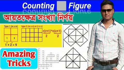 Counting of rectangle |আয়তক্ষেত্র সংখ্যা নির্ণয় |rectangle reasoning tricks |