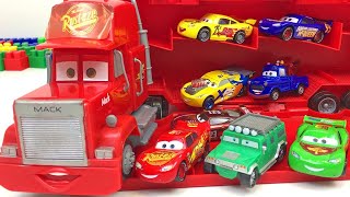 Cars Toys Lightning Mcqueen Tomica Minicars Big Red Truck Mack Transporter