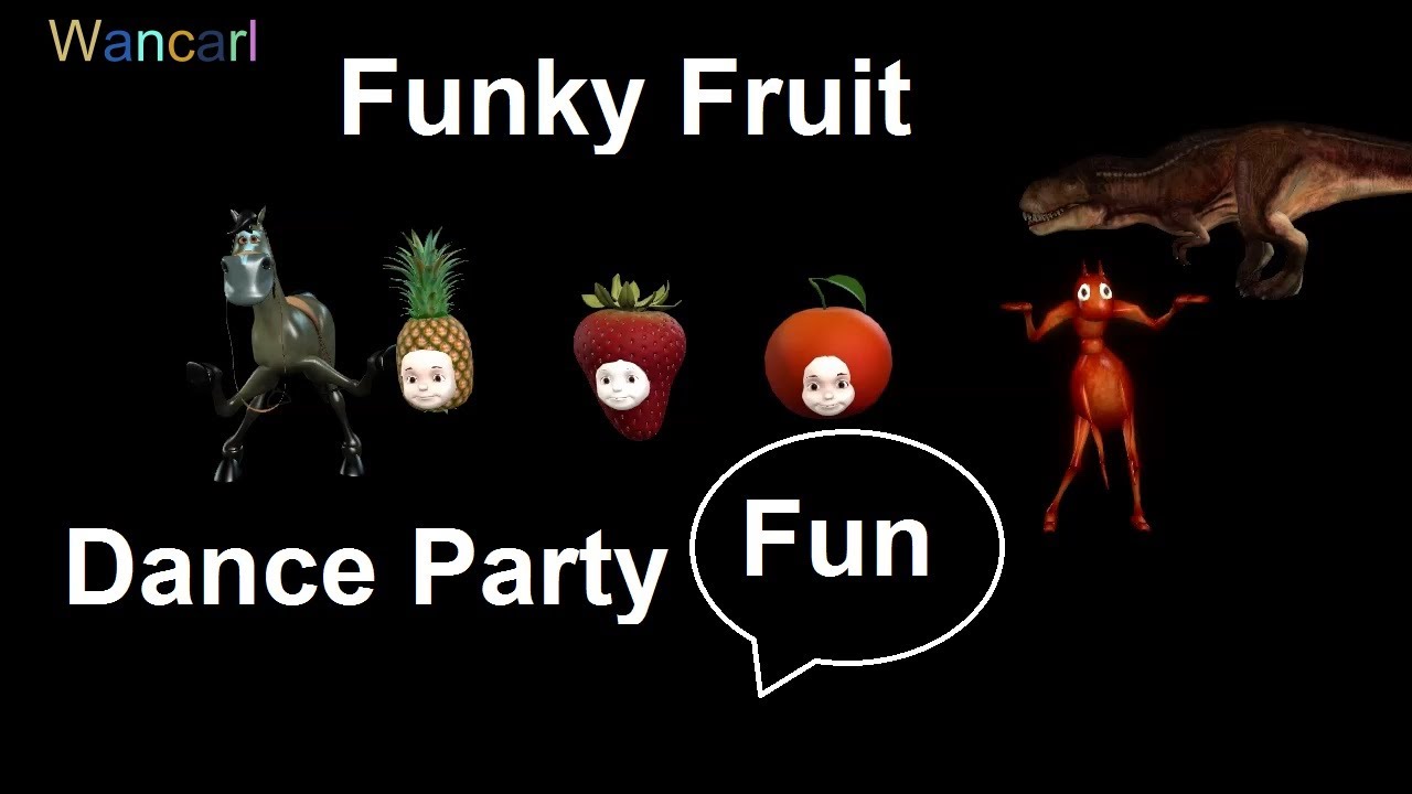 Funky Fruit Dance party with sound dancing fruit YouTube