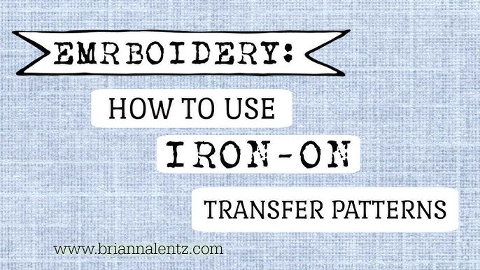 The Pioneer Woman Alphabet Iron-On Embroidery Transfer Patterns