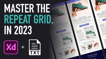 How to Use a Repeat Grid in 2023, with Text Files, Images & More - Adobe XD Tutorial