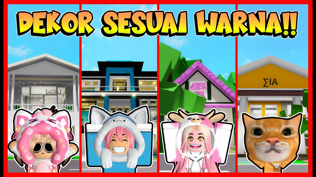 CHALLENGE DEKOR RUMAH SESUAI DENGAN WARNA !! ROBLOX
