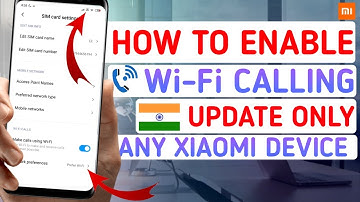 Enable WiFi Calling in Any Xiaomi Device | How to Use WiFi Calling on Redmi Devices | WiFi Calling