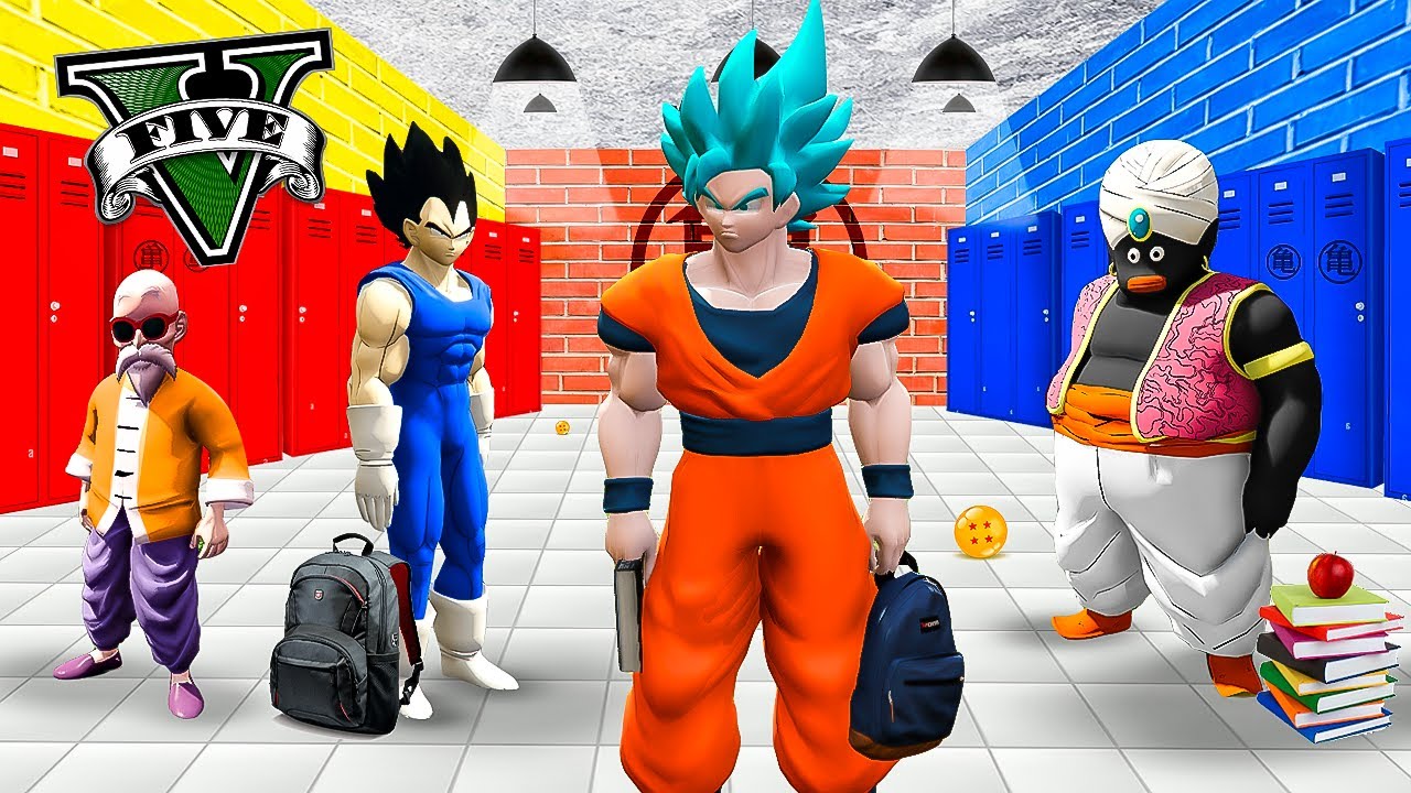 ENTRO en la ESCUELA SAIYAN DE GOKU en GTA 5