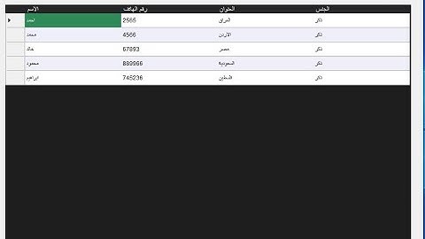 التعديل على شكل الداتا جريد فيو سي شارب