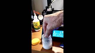 3D printing using PVA glue on glass bed for adhesion includes cleanup