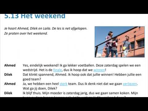 Dutch Dialogues - Nederlandse Dialogen - A2 - Het Weekend