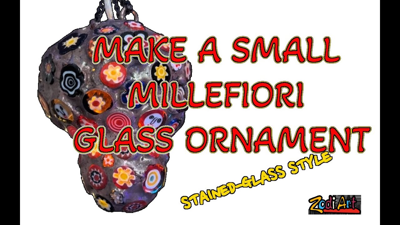 Make a Small Millefiori Ornament- Stained Glass Style