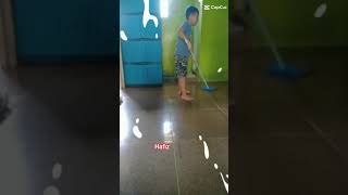 HAFIZ KELAS 1 MIS AL WATHONIYAH. 2026. MEMBANTU PEKERJAAN ORANG TUA DI RUMAH. MENYAPU RUMAH