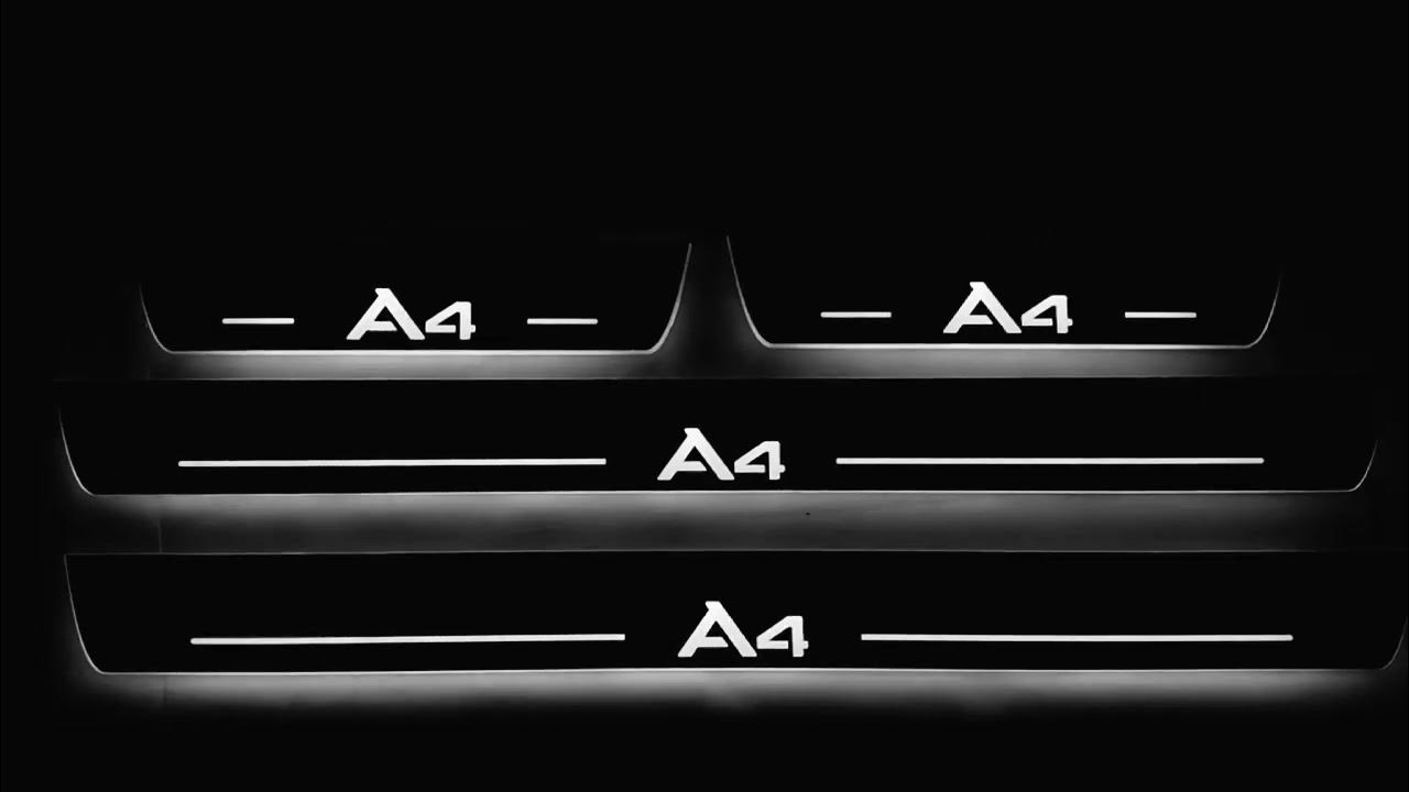 Led door sills Audi A4 B8 YouTube