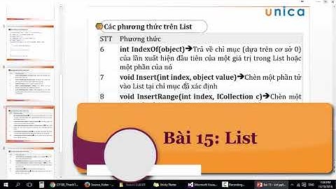 Khóa học lập trình C#   Bài 15