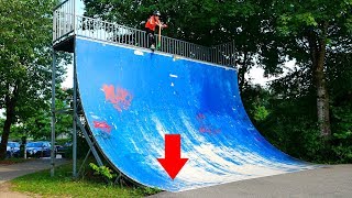 10 YEAR OLD VS BIGGEST HALFPIPE IN GERMANY!