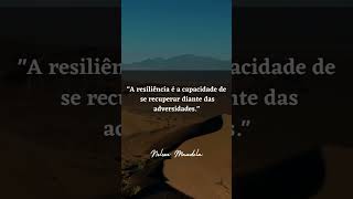 Uma mensagem sobre resiliência