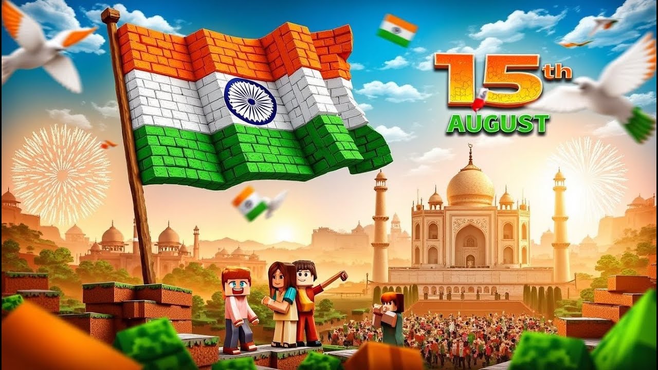 15 AUGUST🧡🤍💚 SPECIAL MINECRAFT STREAM // JAI HIND