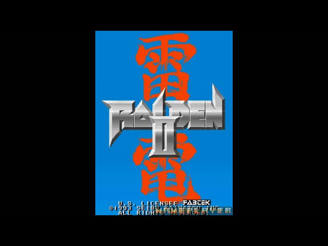 Raiden 2 (Mission 1) 1993 Seibu Kaihatsu Mame Retro Arcade Games