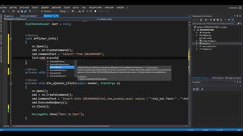 Affichage des donnees dans un DataGridview en temps reel