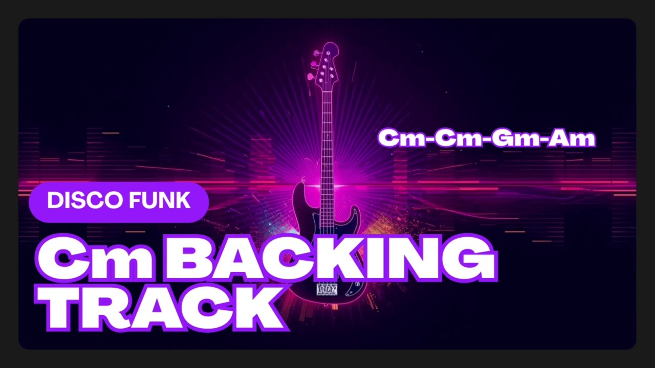 Cm Disco Funk Backing Track | Disco Funk Guitar Jam | Groove Practice