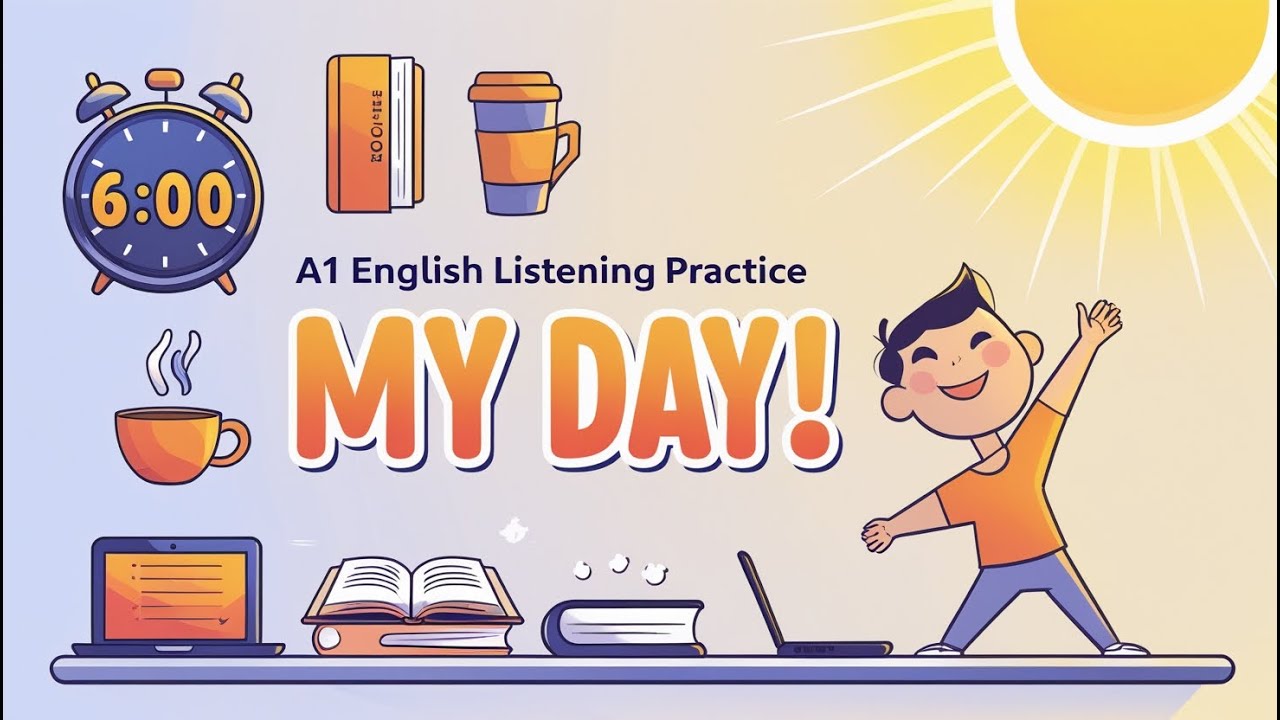 My Daily Routine A1 English Listening Practice #DailyRoutine #A1English ...