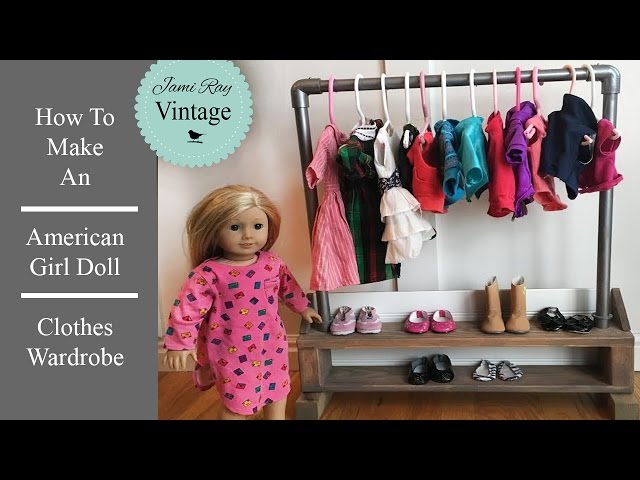 Wooden DIY Doll Clothes Storage - At Charlotte's House