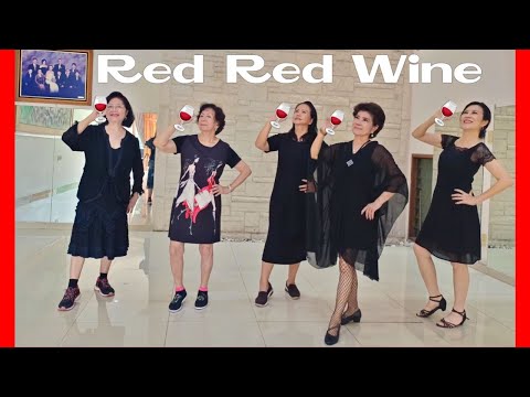 Red Red Wine Line Dance (demo & count) choreo : Jonas Dahlgren, Raymond Sarlemijn & Roy Hadisubroto