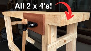 Make a cheap, strong, workbench from 2x4's  For less then £100?!