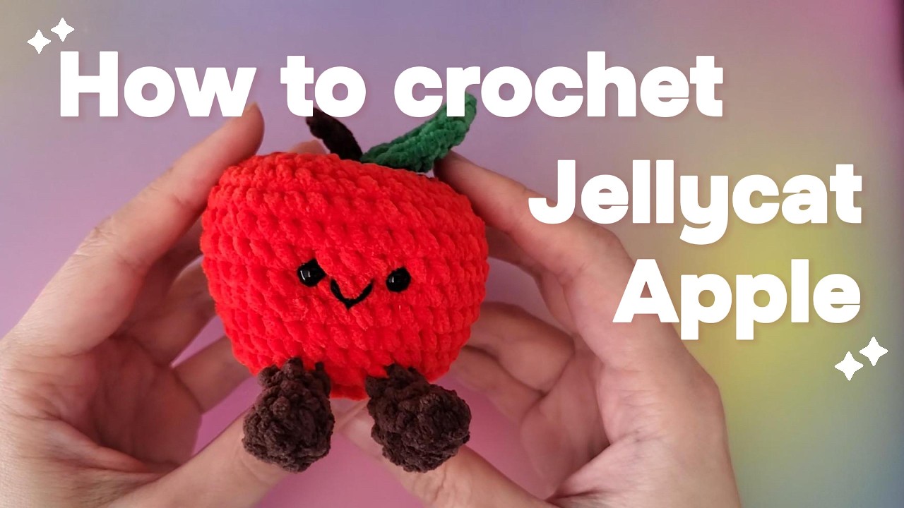 Apple - ゆん Crochet Jellycat Apple Amigurumi [FULL PATTER and TUTORIAL] - YouTube