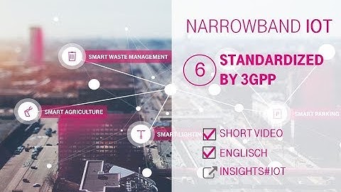 NB-IoT - Standardized by 3GPP