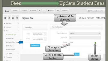 Create school fee structure in school software
