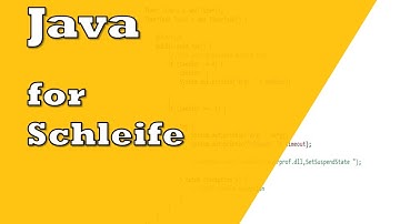 Java for Schleife | Tutorial