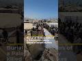 Burial of 19 members of a Palestinian family killed in Israeli strikes | AJ #shorts