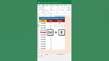 How to Use Flash Fill to Separate Hour & Minute from Time in Excel || Excel Tips & Trick || #excel