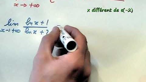 Calcul de la limite d