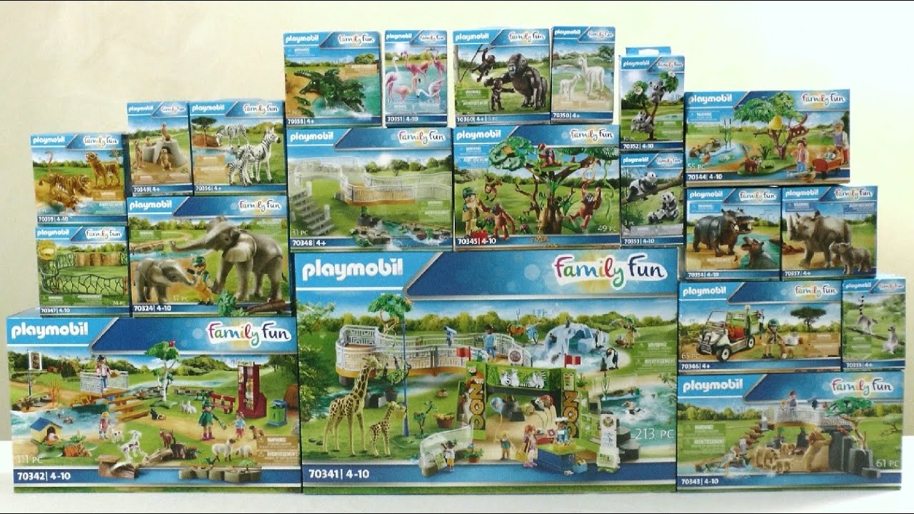 Playmobil unboxing : The zoo (2020) – 70324, 70341, 70342, 70343, 70344,  70345, 70346 70360 