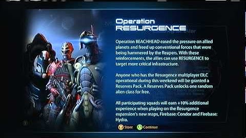 Operation Resurgence this weekend in Mass Effect 3