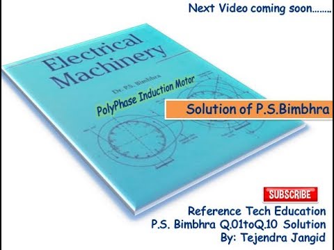electrical machines ps bimbhra free pdf