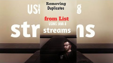 Remove Duplicates From List Using Java 8 Streams #shorts #youtubeshorts #shortsfeed