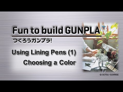 Fun to build GUNPLA - Using Lining Pens① Choosing a Color