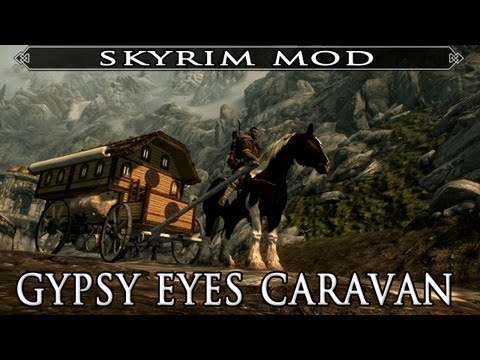 情報 Mod分享 吉普賽大篷馬車屋 齊全的移動式小住宅 上古卷軸系列 The Elder Scrolls 哈啦板 巴哈姆特