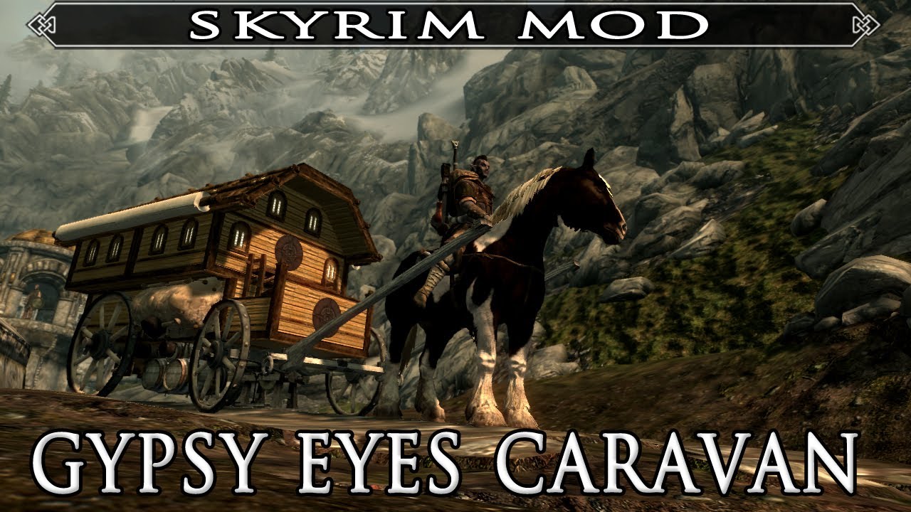 Скайрим караван. Skyrim Караван. Гипси Караван скайрим. Gypsy Eyes Caravan. Карета из Скайрима.