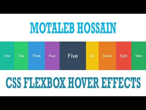 Css Flexbox hover effects - css3 hover effects